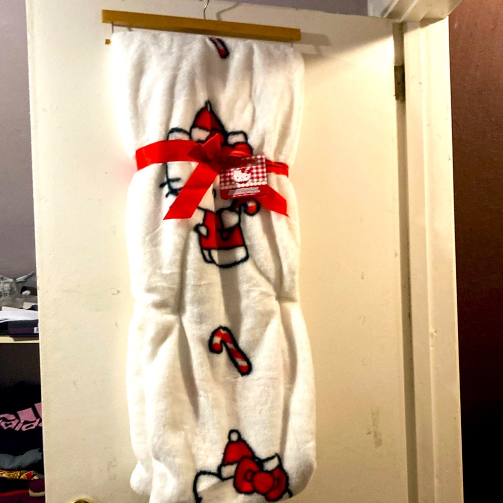 Hello Kitty Christmas Santa Fur Throw